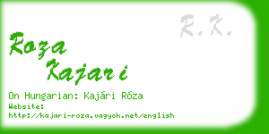 roza kajari business card